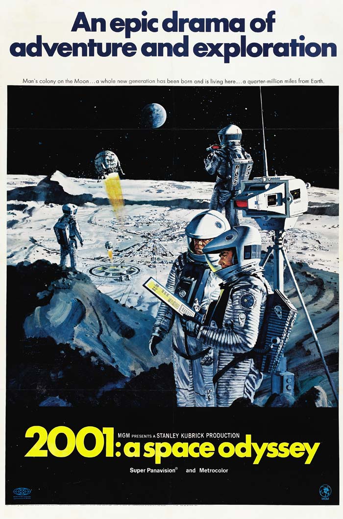 2001: A Space Odyssey (1968) vintage movie poster