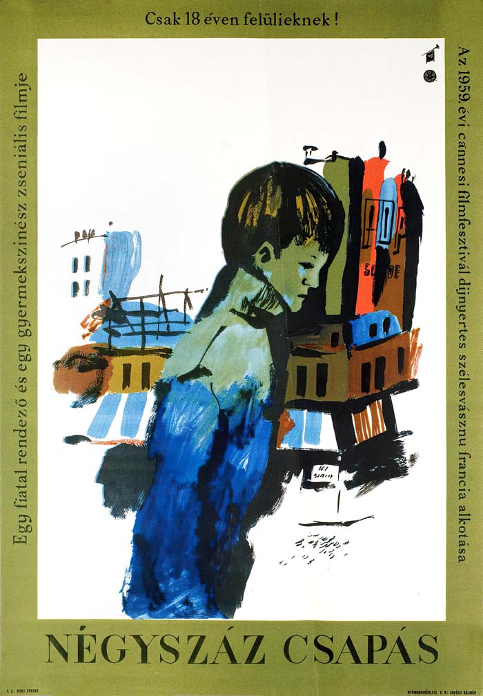 The 400 Blows (1959) vintage movie poster