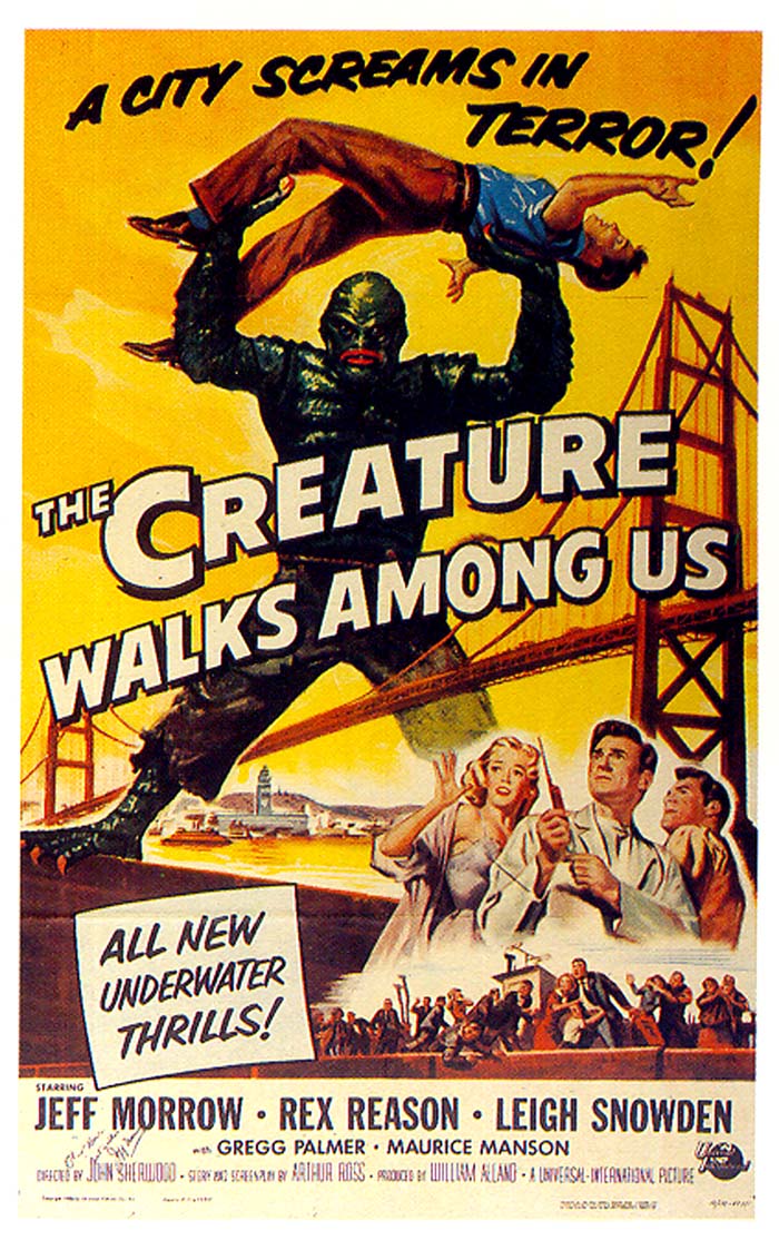 The Creature Walks Among Us (1956) vintage movie poster