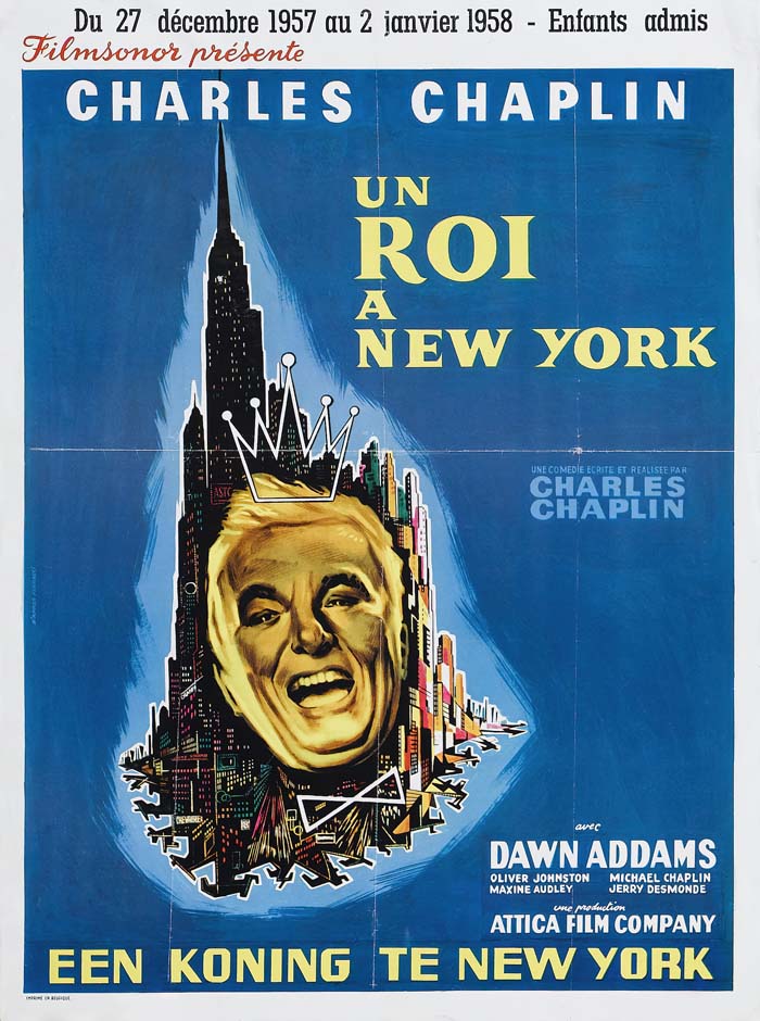 A King in New York (1957) vintage movie poster