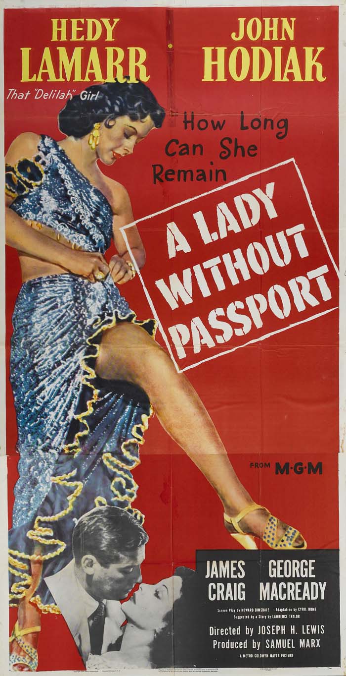 A Lady Without Passport (1950) vintage movie poster