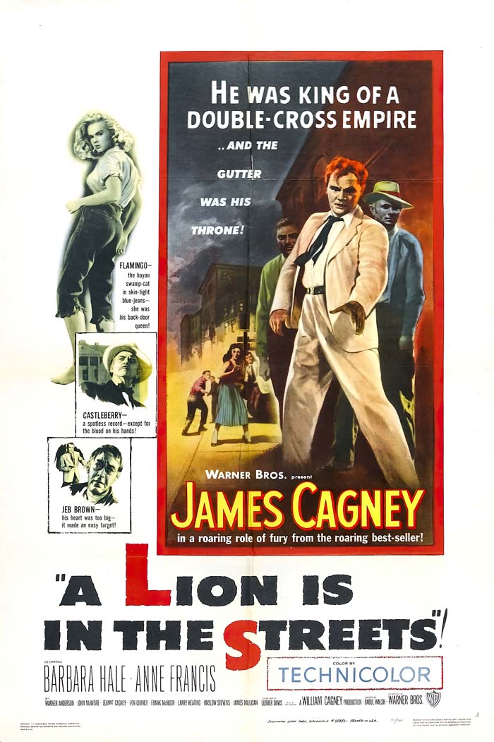 A Lion Is in the Streets (1953) vintage movie poster