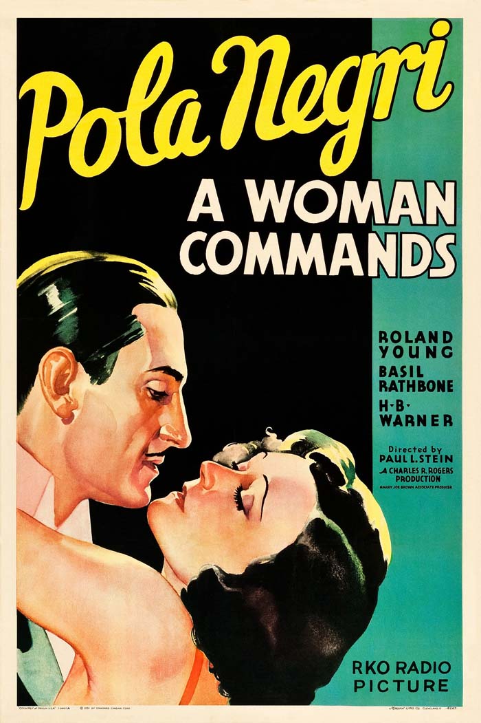 A Woman Commands (1932) vintage movie poster