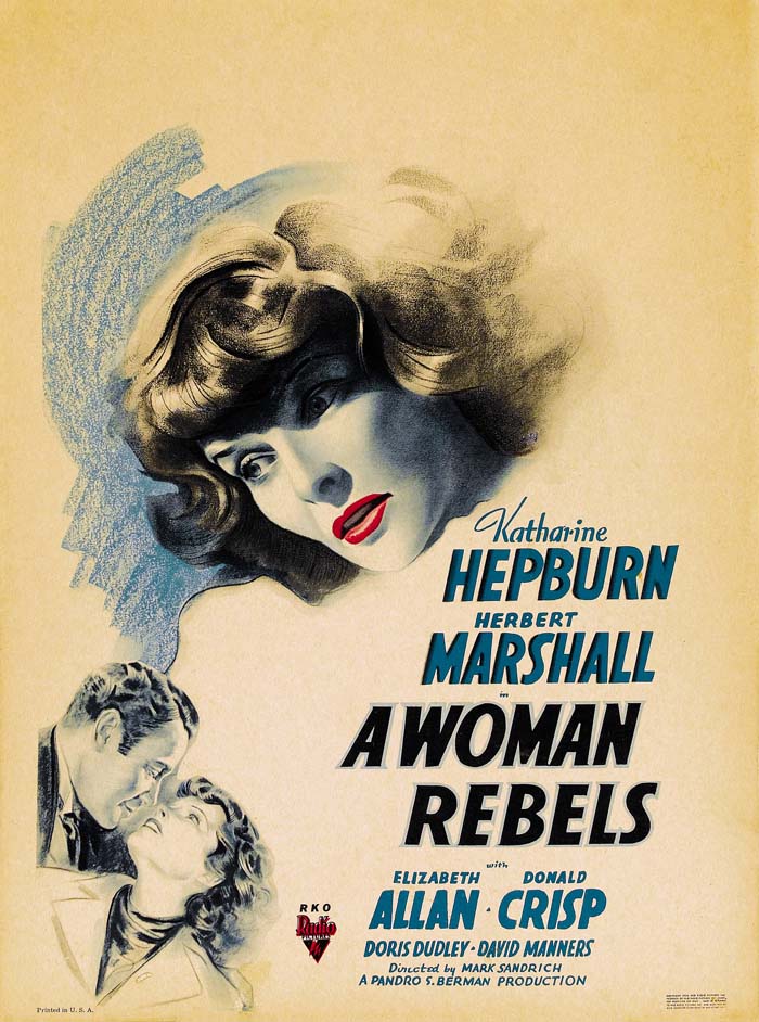 A Woman Rebels (1936) vintage movie poster