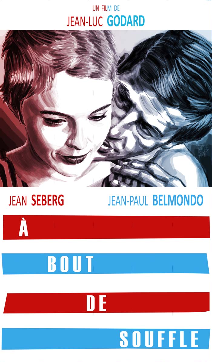 Breathless (1960) vintage movie poster