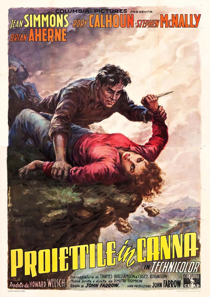 A Bullet Is Waiting (1954) vintage movie poster