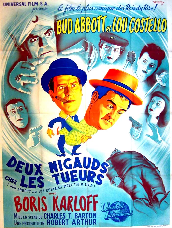 Abbott and Costello Meet the Killer, Boris Karloff (1949) vintage movie poster